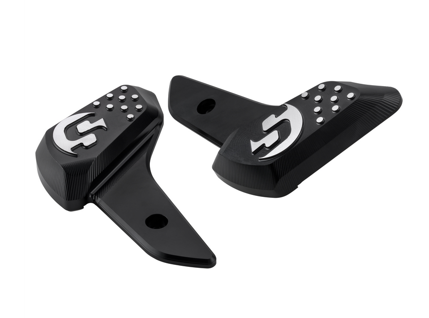 Repose-pieds droit et gauche pour Vespa Primavera /Sprint 50-150ccm 2T/4T AC, noir