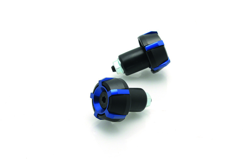 Embouts de guidon BIHR Spark Ø18mm noir/bleu