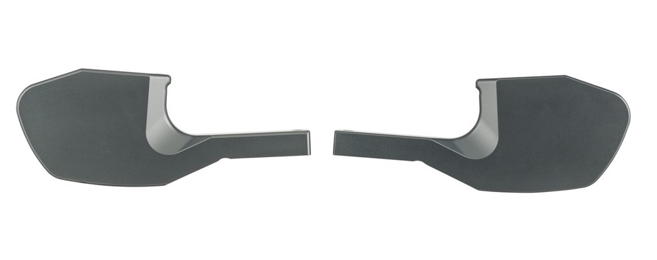 Adaptateur de repose-pieds passager pour Vespa GTS/GTS Super/GTV/GT 60/GT/GT L 125-300ccm, gris mat