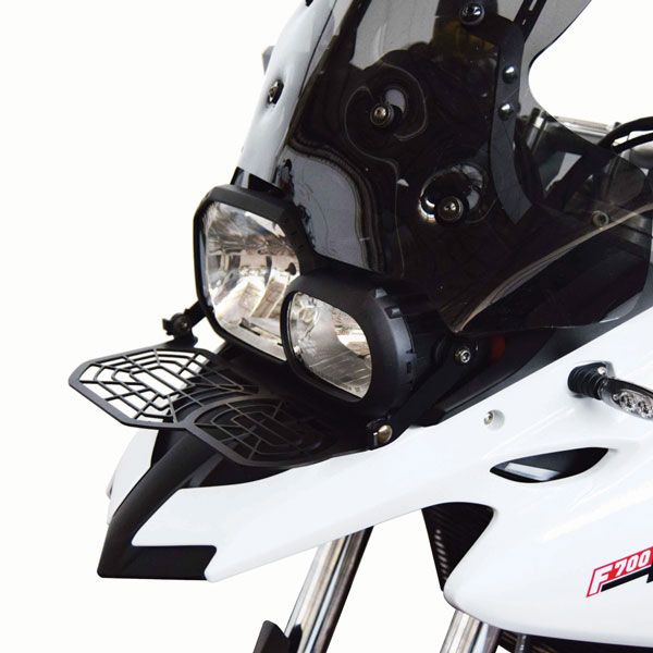Grille de protection des phares rabattable pour BMW F 700 GS (12-18)
