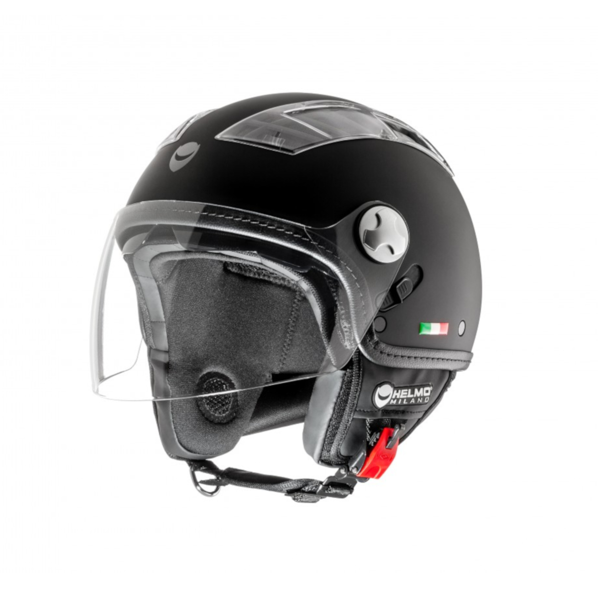 Helmo Milano Demi Jet, turbine, noir mat