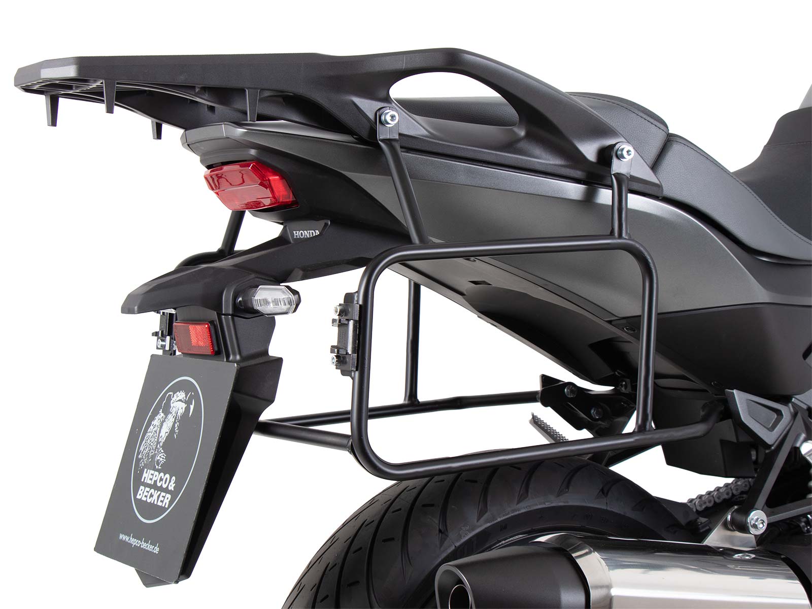 Porte-bagages latéral vissé noir pour Honda NT 1100 (22-24) Hepco & Becker