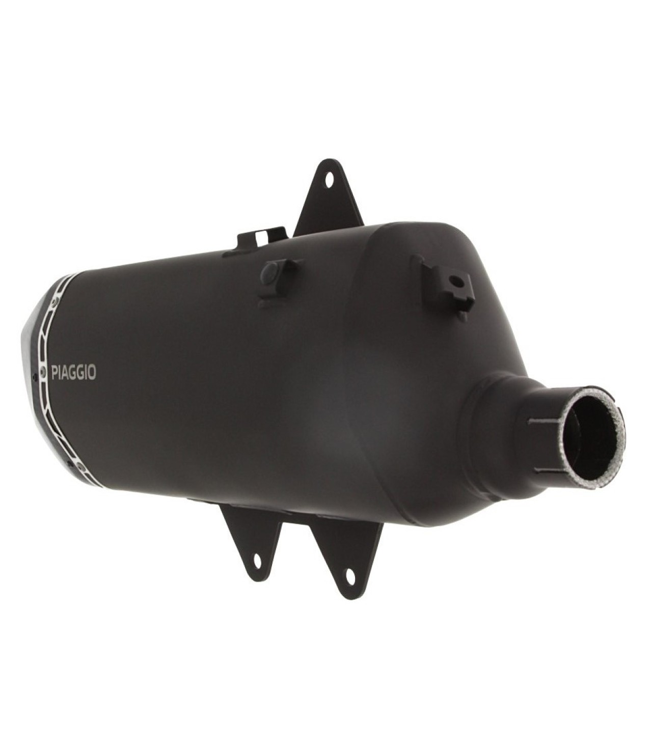 Slip-on silencieux en acier inoxydable noir pour Piaggio MP3 HPE 400