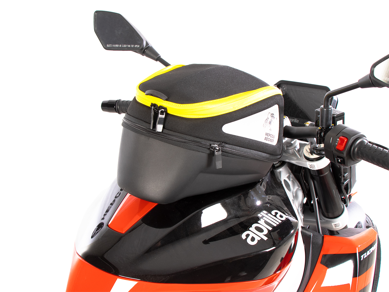 Anneau de réservoir Basic avec unité de fermeture de la sacoche de réservoir pour Aprilia Tuono 457 (25- ) Hepco & Becker