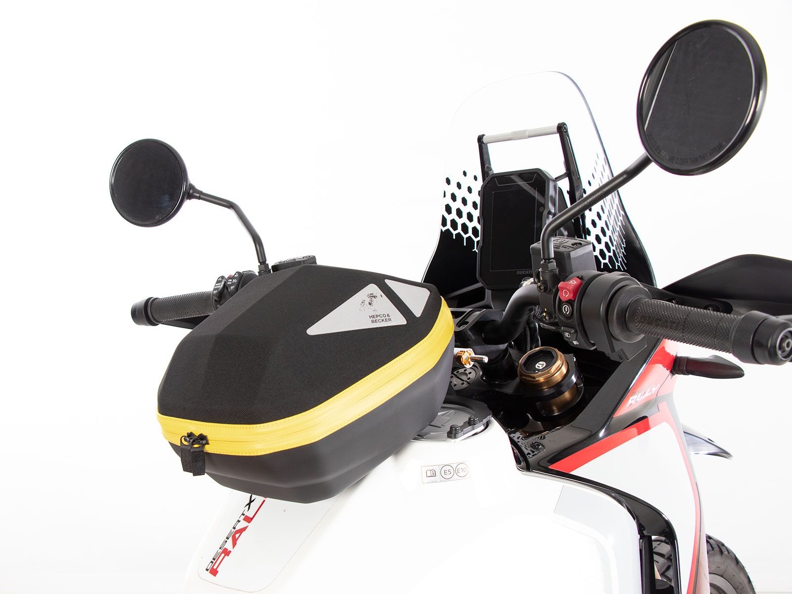 Anneau de réservoir Basic avec unité de fermeture de la sacoche de réservoir pour Ducati DesertX (22-) Hepco & Becker