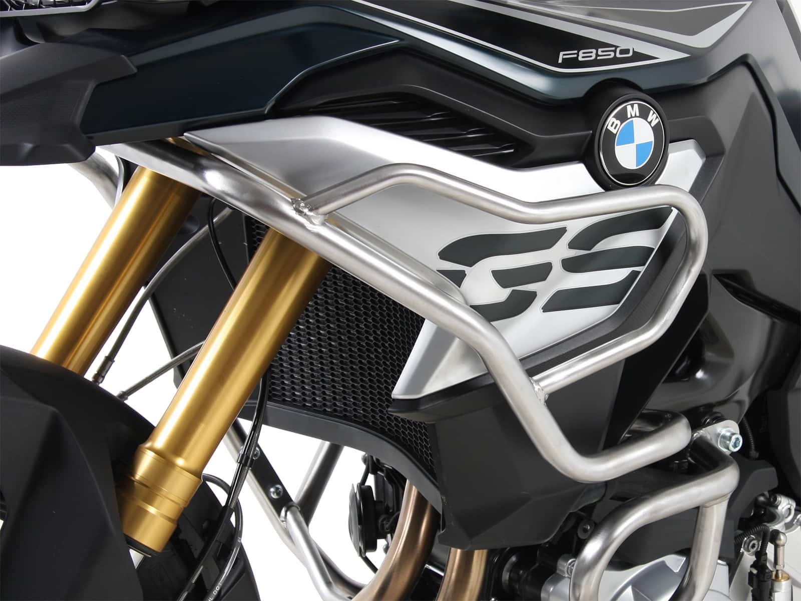 Arceau de protection du réservoir en acier inoxydable pour BMW F 750 GS Hepco & Becker