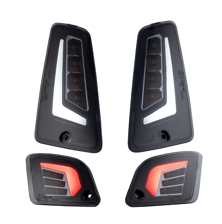 Kit de clignotants ZELIONI avant & arrière pour Vespa GTS/GTS Super/GTV 125-300ccm, teintés
