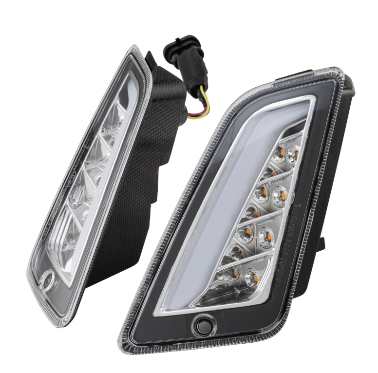 Kit de clignotants avant & arrière pour Vespa GTS/GTS Super/GTV 125-300ccm, clair