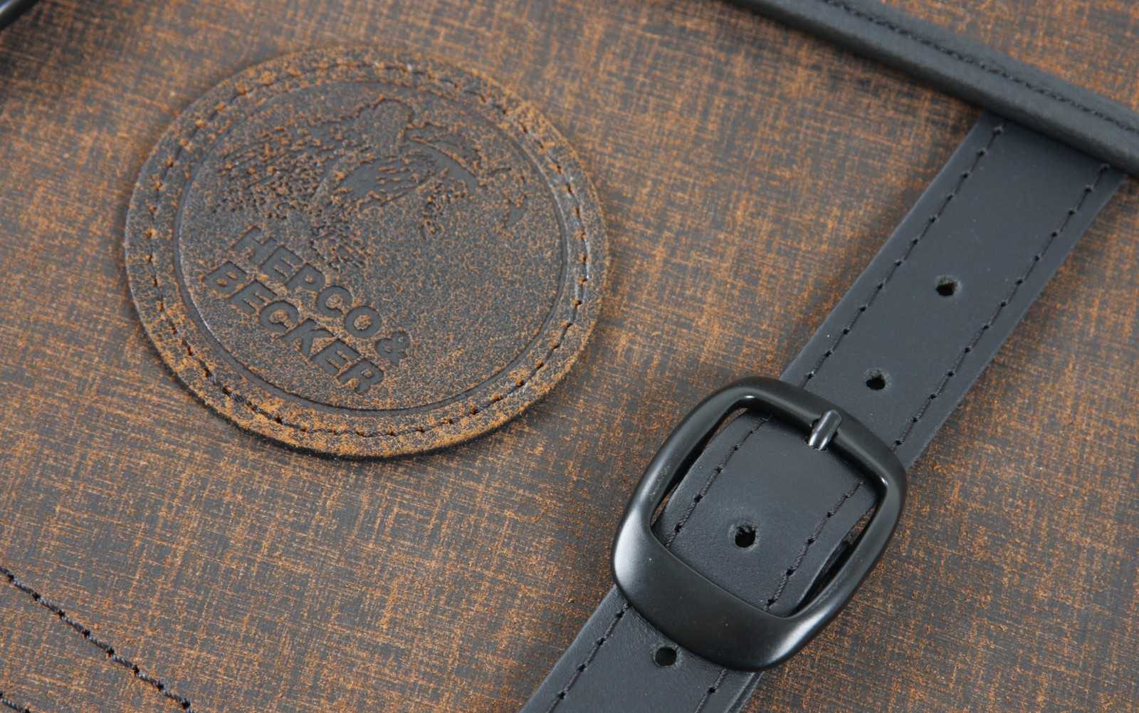 Sacoches en cuir Rugged C-Bow 24 litres marron pour porte-sacoches C-Bow Hepco & Becker