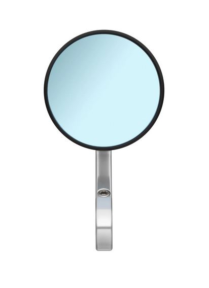 Rétroviseur d'extrémité de guidon RIZOMA ECCENTRICO gauche ou droit pour Vespa, noir/argent anodisé