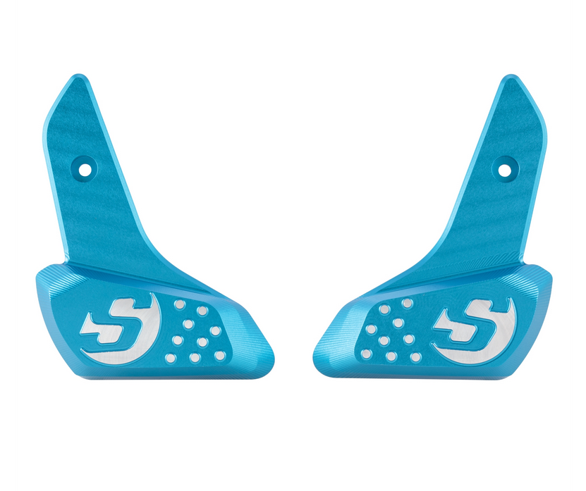 Repose-pieds droit et gauche pour Vespa Primavera /Sprint 50-150ccm 2T/4T AC, bleu mat