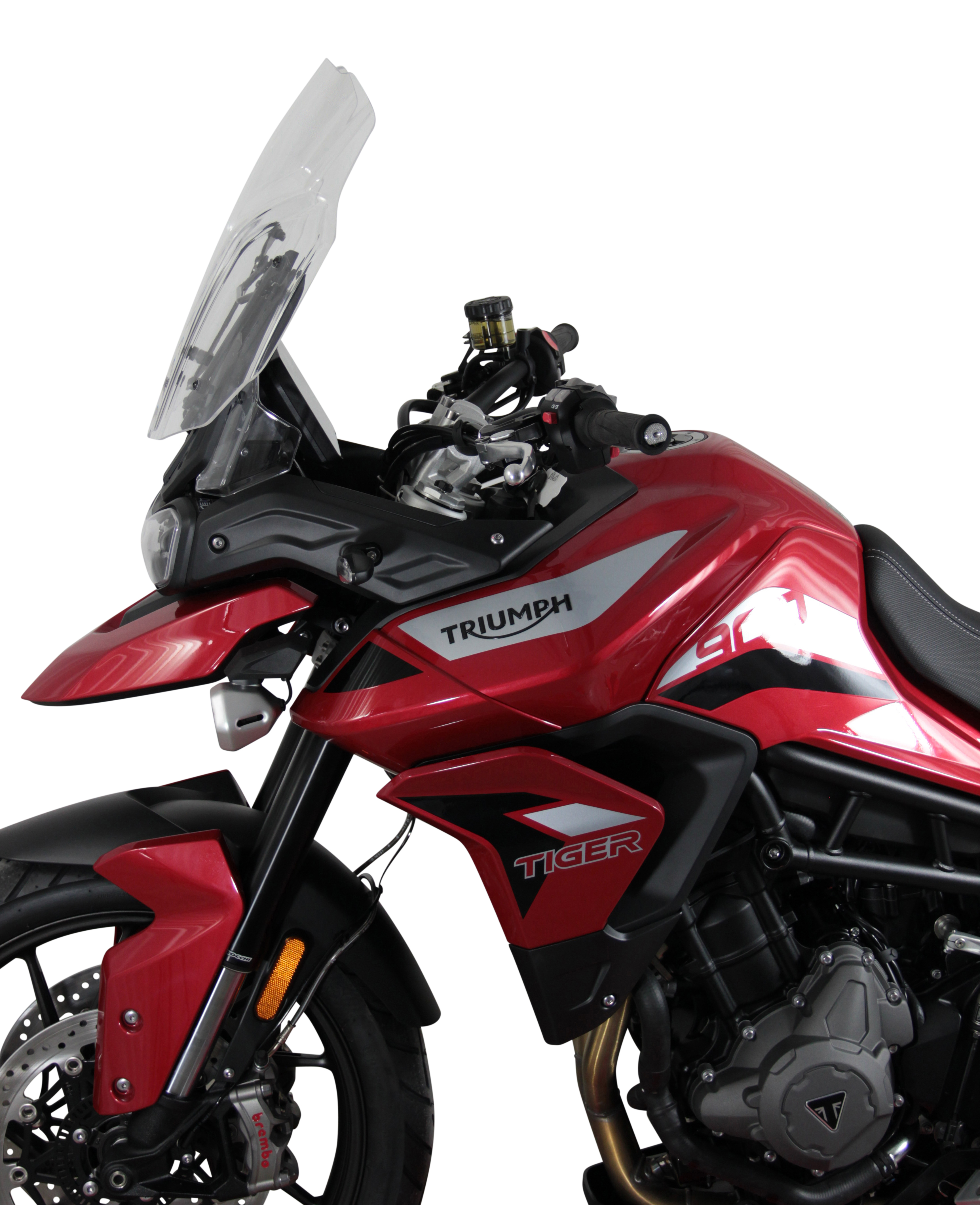 Pare-brise de randonnée MRA "TM" pour TRIUMPH TIGER 900 /GT PRO (année 19-) - gris fumée