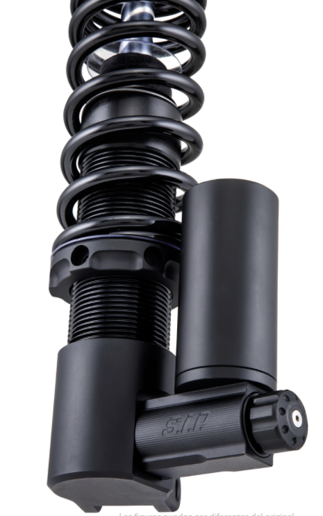 Kit amortisseur avant & arrière pour Vespa GTS/GTS Super/GTV/GT 60/GT/GT L 125-300ccm, noir mat