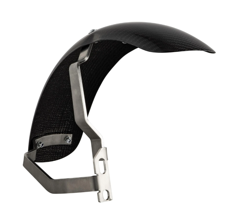 Aile 2.0 Garelli Race EVO II pour Vespa PX 80-200ccm, carbone clair, support inox