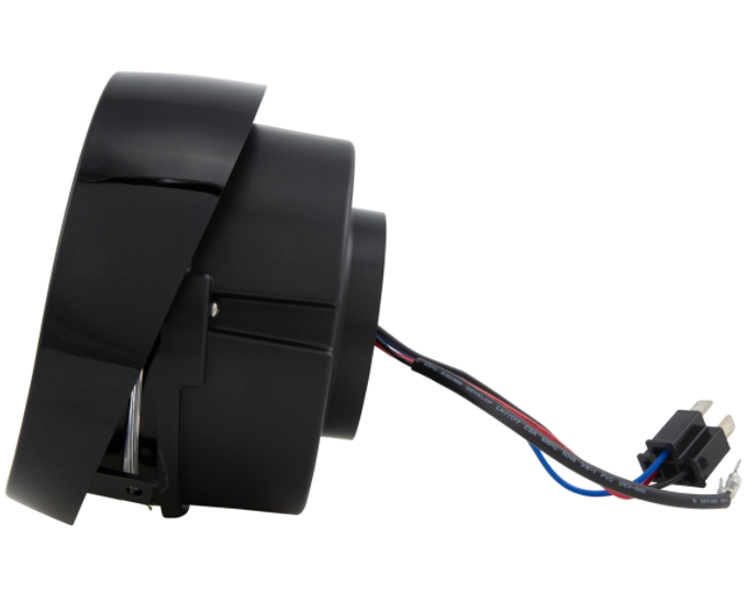 Phare LED pour Vespa Primavera 50-150ccm 2T/4T (-'18), noir brillant