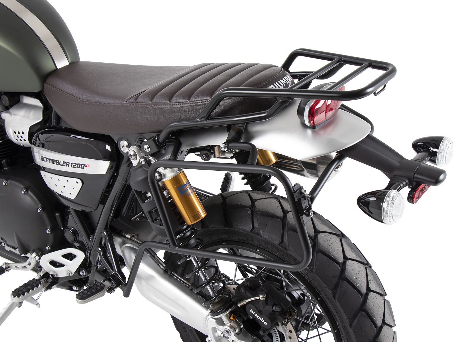 Porte-bagages tubulaire noir pour Triumph Scrambler 1200 XE (24- ) Hepco & Becker