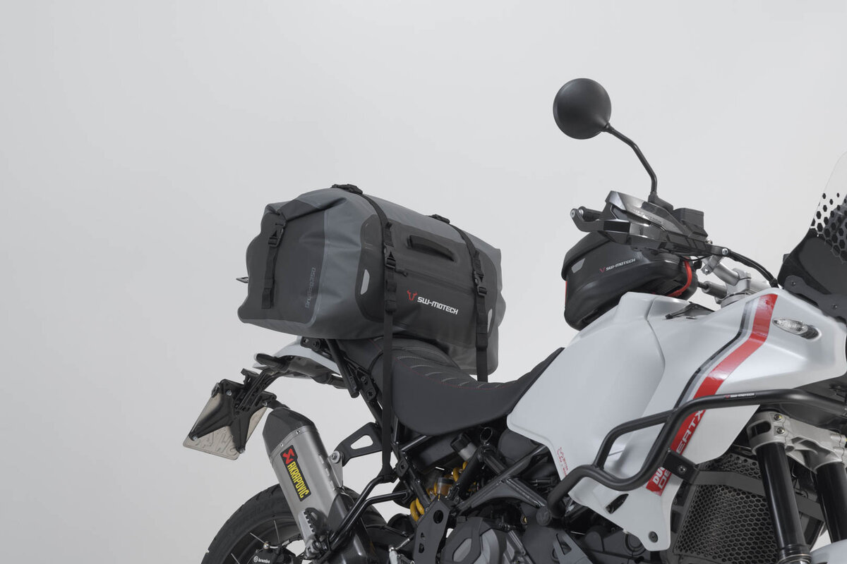 Drybag 350 sacoche arrière pour Moto Guzzi V85 TT /Travel, noir / gris - SW Motech