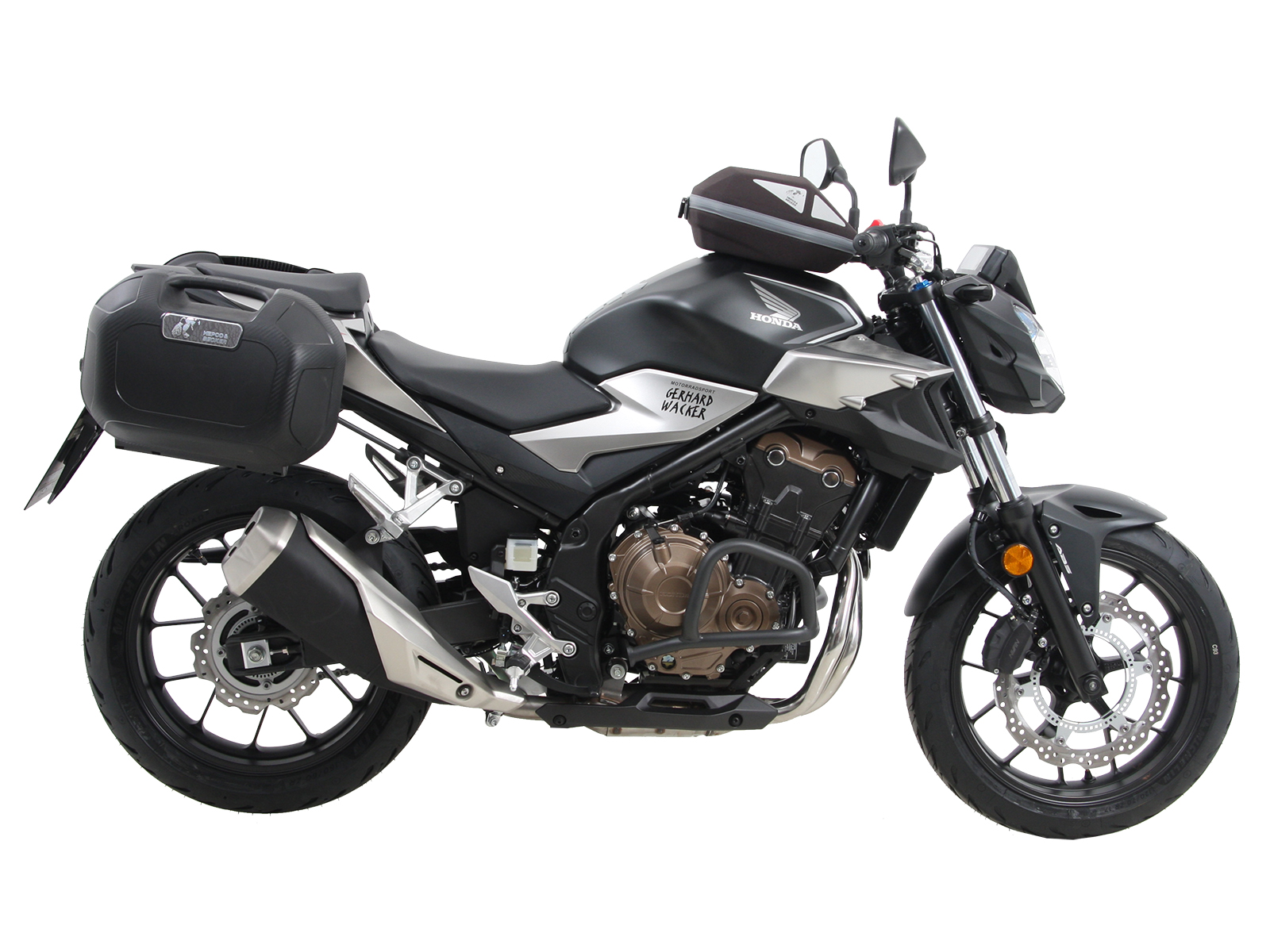 Anneau de réservoir Basic avec unité de fermeture de la sacoche de réservoir pour Honda CB 500 F (19-23) Hepco & Becker