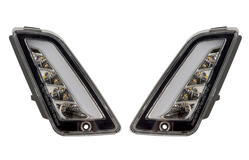 Kit clignotants avant gauche/droite pour Vespa GTS/GTS Super/GTV/GT 60/GT/GT L ('03-'13), clair