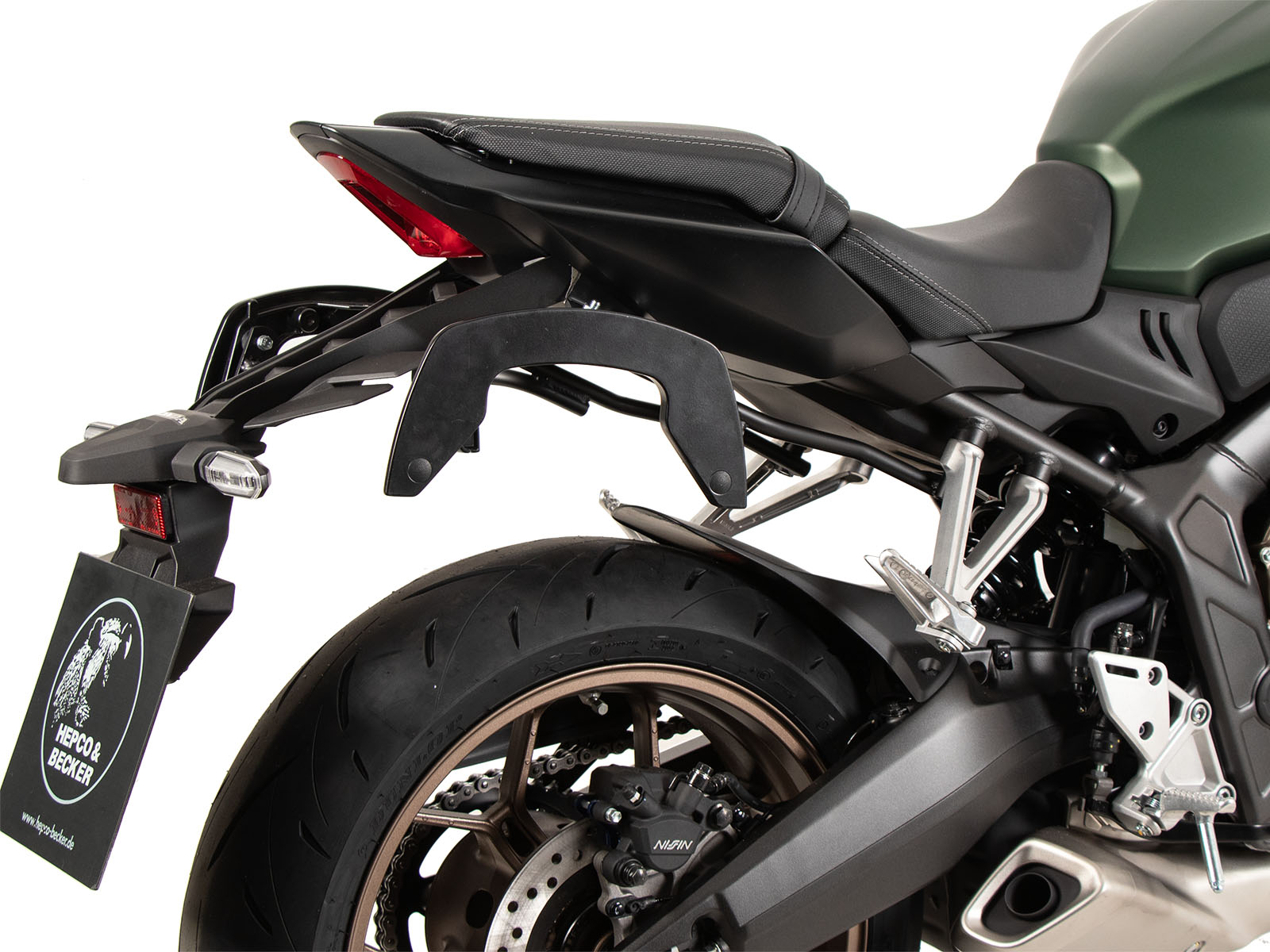 Supports latéraux C-Bow noirs pour Honda CB 650 R / E-Clutch (24-) Hepco & Becker