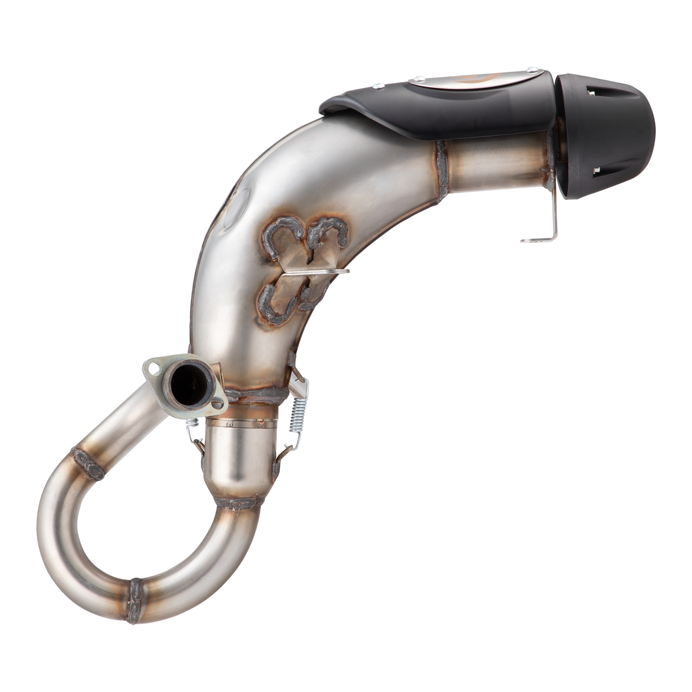 Échappement racing pour Vespa GTS/GTS Super/GTV/GT 60 125-300ccm i.e., 4T, LC, inox