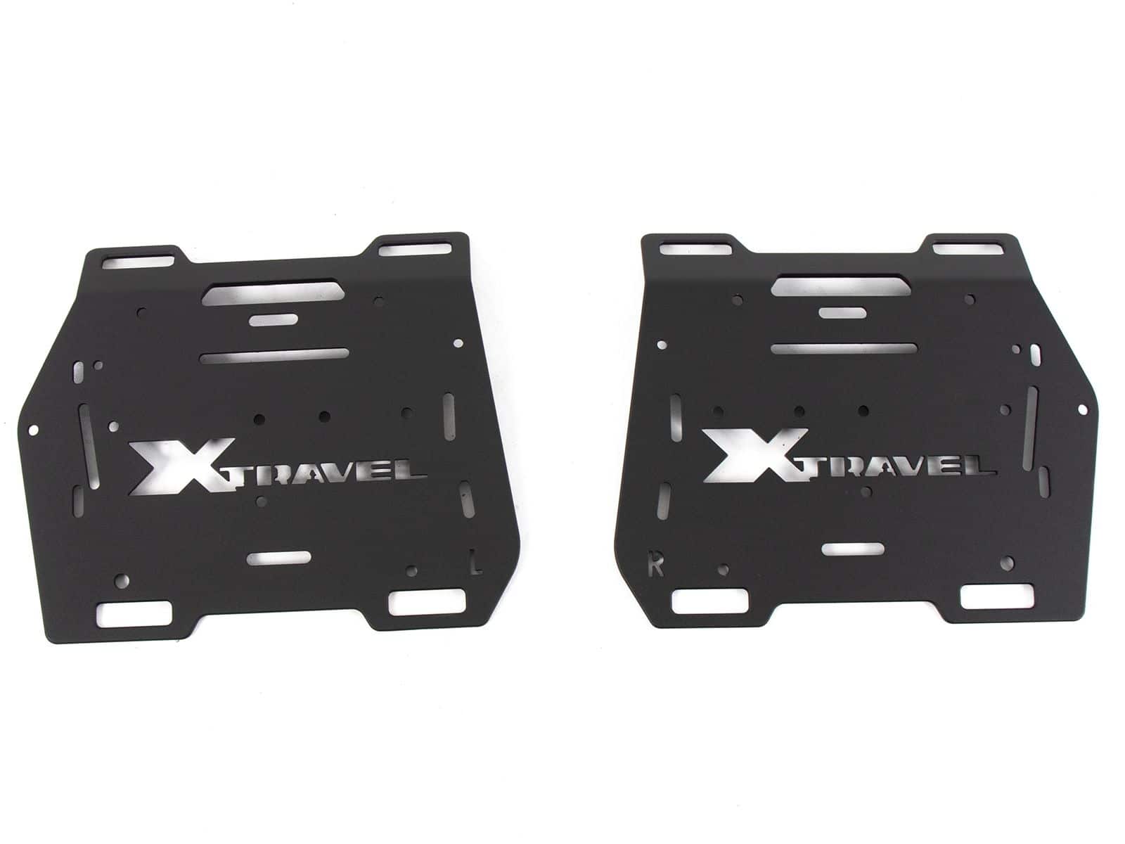 Kit de sacoches latérales Xtravel Basic y compris 2x plaque d'adaptation universelle pour les supports de sacoches latérales tubulaires