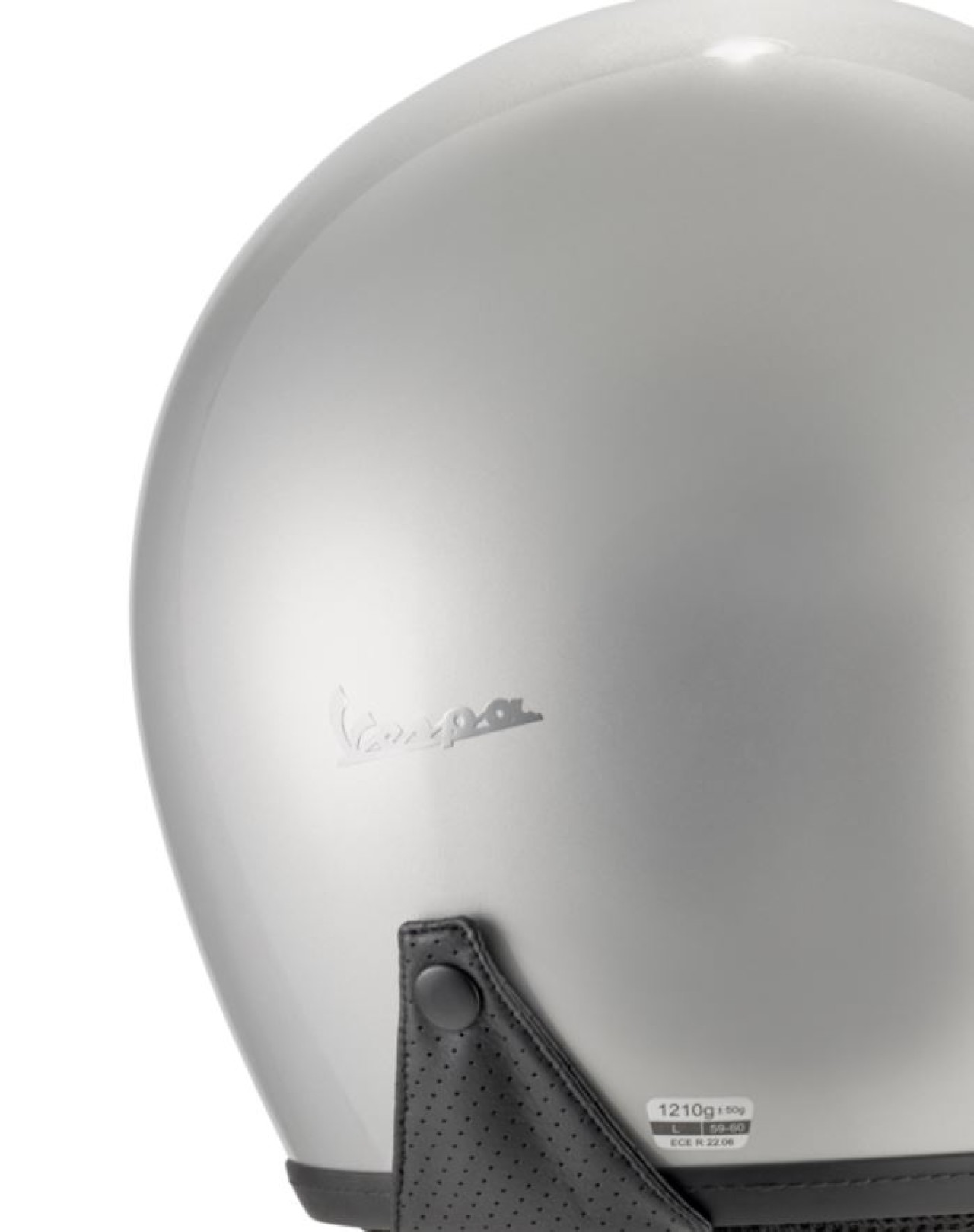 Casque jet Vespa Versilia gris