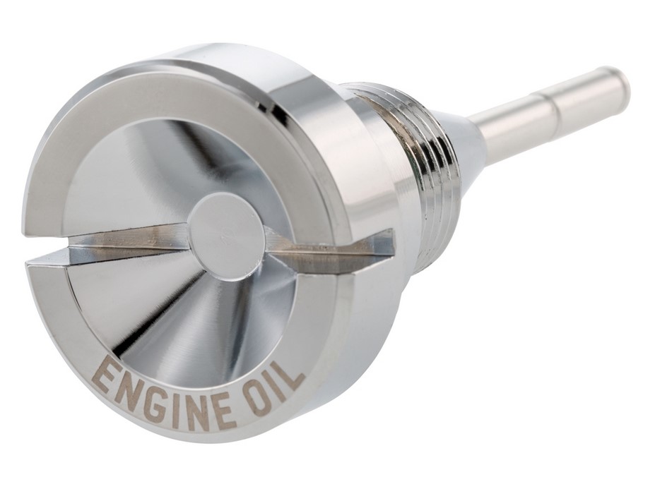 Bouchon de remplissage d'huile moteur pour Vespa, chromé