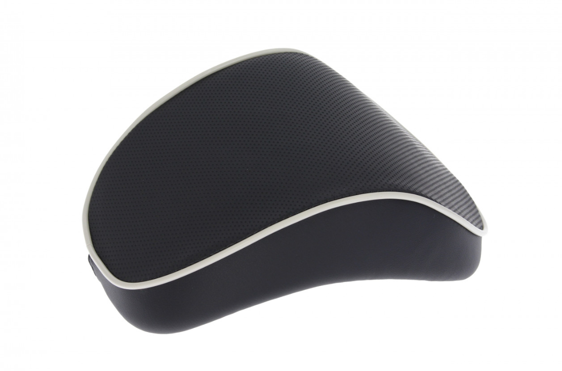 Dossier Vespa Primavera / Sprint, noir avec passepoil blanc