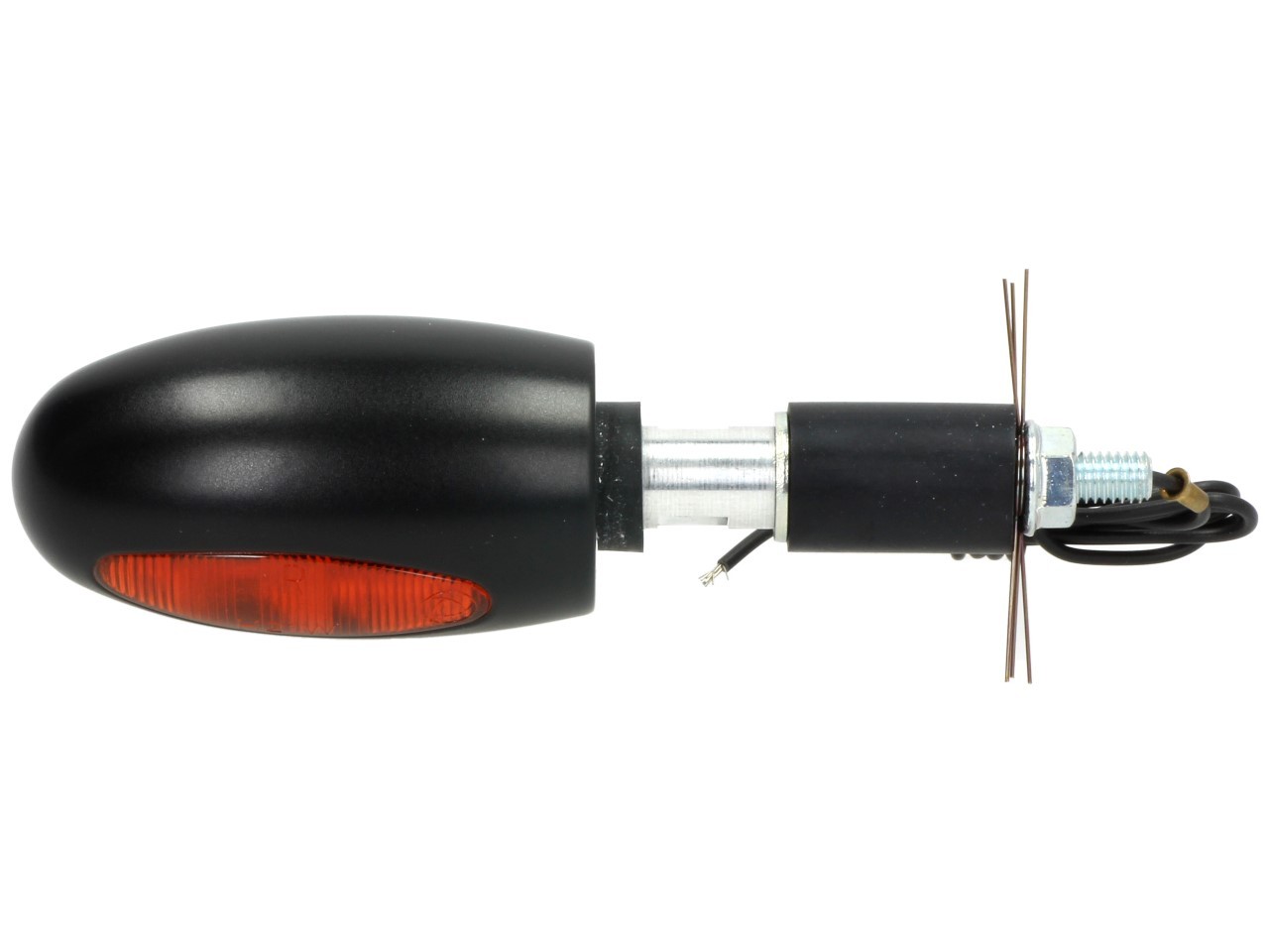 Clignotants Kellermann, BL 1000 yellow, laiton, halogène, VR/VL, 12 V, 21 W, noir satiné