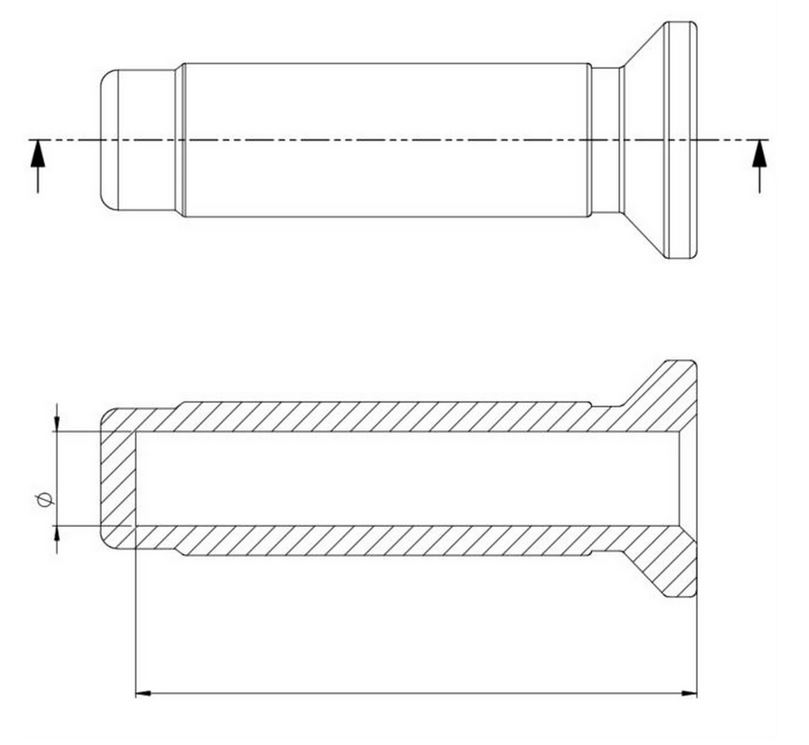 Poignées RIZOMA Urlo RS Ø 22/24 mm L 120 mm pour Vespa Primavera/Sprint, noir anodisé