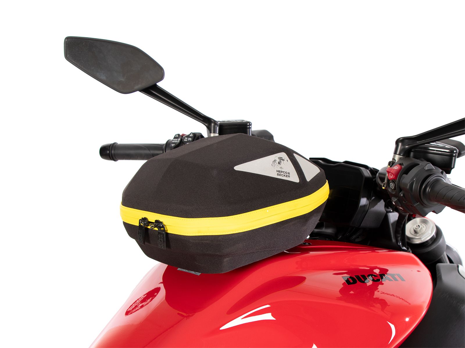 Anneau de réservoir Basic avec unité de fermeture de la sacoche de réservoir pour Ducati Diavel V4 (23-) Hepco & Becker