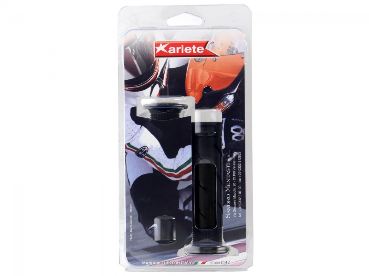 ariete Kit de caoutchouc de poignée ouvert, longueur : 120 mm, noir