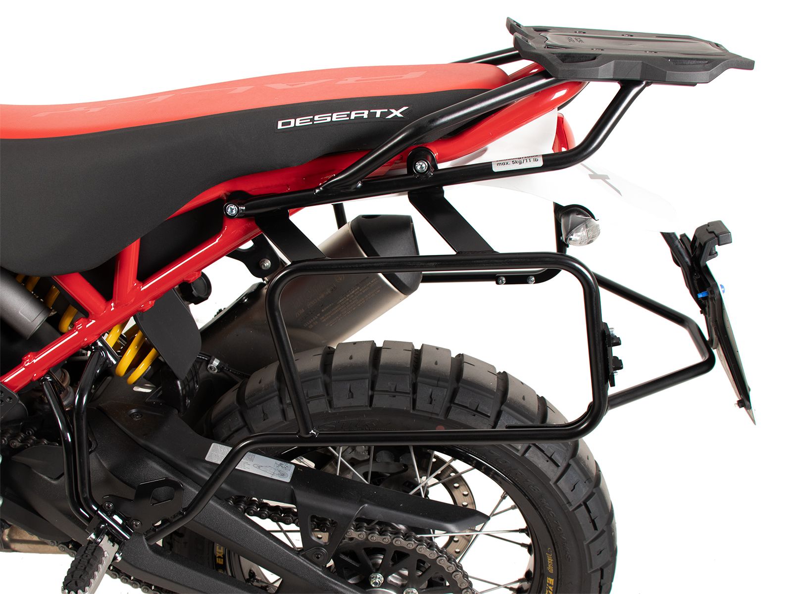 Porte-bagages arrière Smartrack noir pour Ducati DesertX (22-) Hepco & Becker