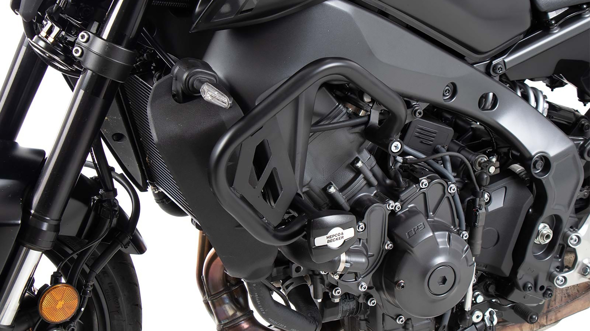 Arceau de protection moteur avec protectionpad pour Yamaha MT-09 (21-23) Hepco & Becker