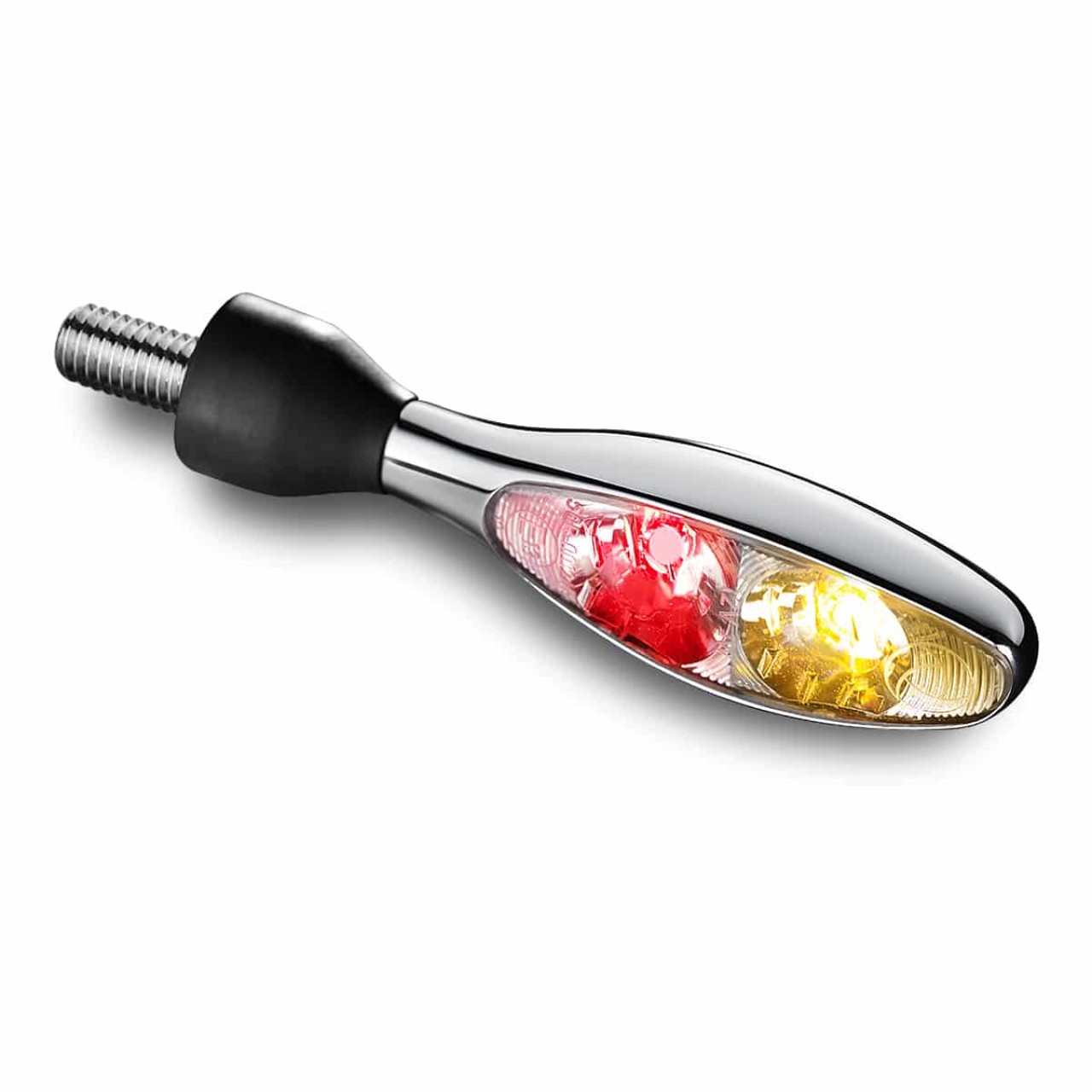 Clignotants Kellermann, feux arrière et stop, Micro 1000 DF, acier, LED, HL/HR, 12 V, chrome brillant