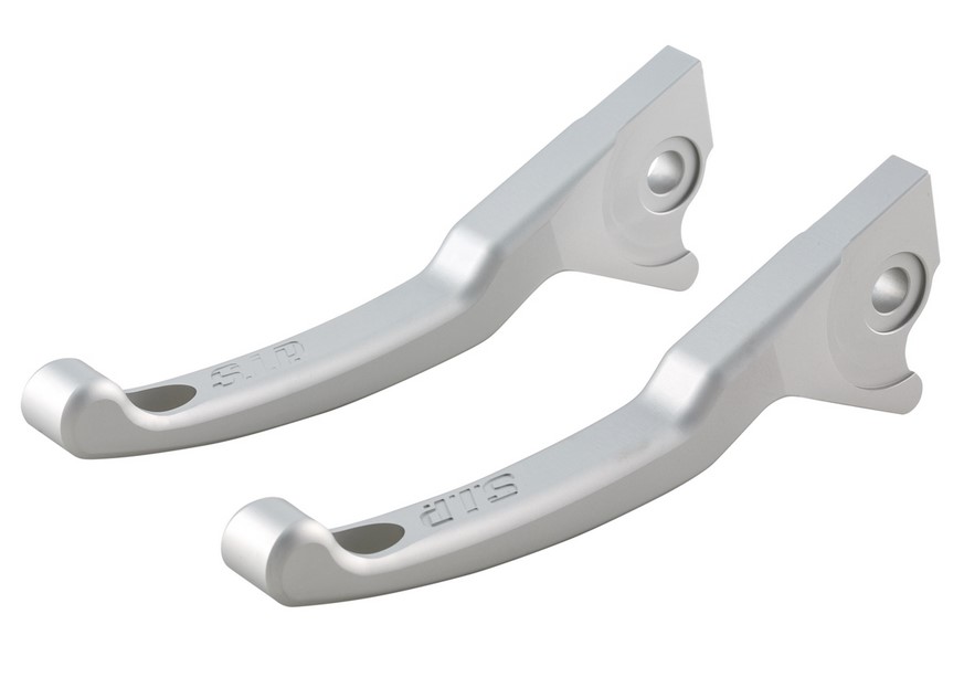 Levier de frein sport Shorty pour Vespa, droite et gauche, argent mat