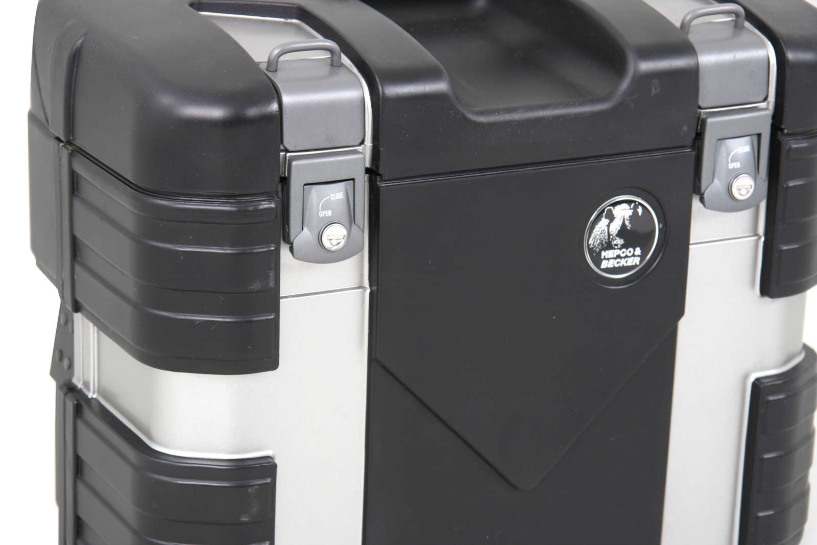 Kit de valises latérales Gobi Black Edition avec crochets à bagages d'origine Hepco & Becker