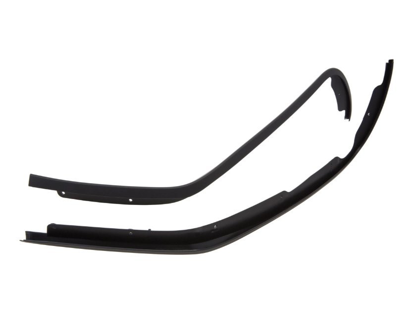 Tube mono fente tablier de jambe & marchepied pour Elettrica/Primavera/Sprint 50-150cc, noir brillant
