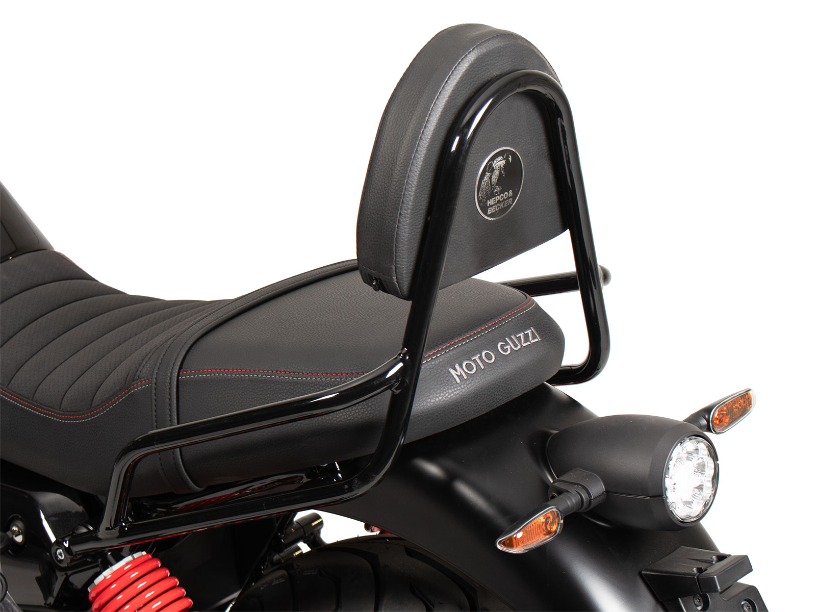 Sissybar noir sans porte-bagages pour Moto Guzzi V7 Stone Special Edition (22-) Hepco & Becker