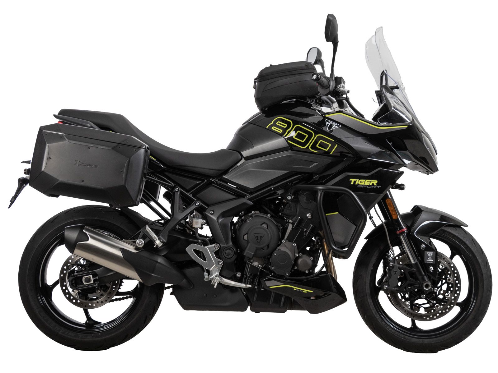 Supports latéraux C-Bow noirs pour Triumph Tiger Sport 800 (25-) Hepco & Becker