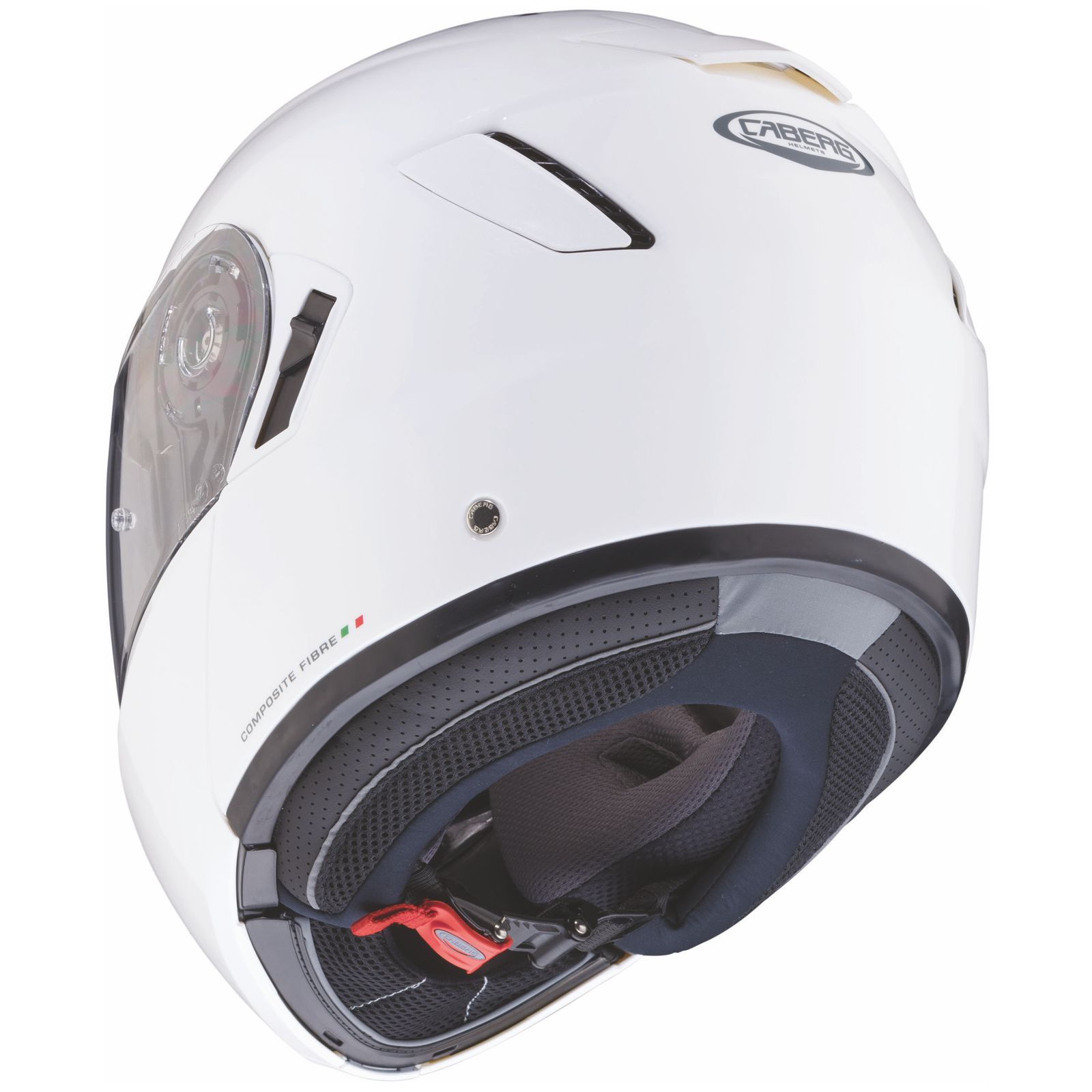 Caberg casque Levo, blanc métallisé