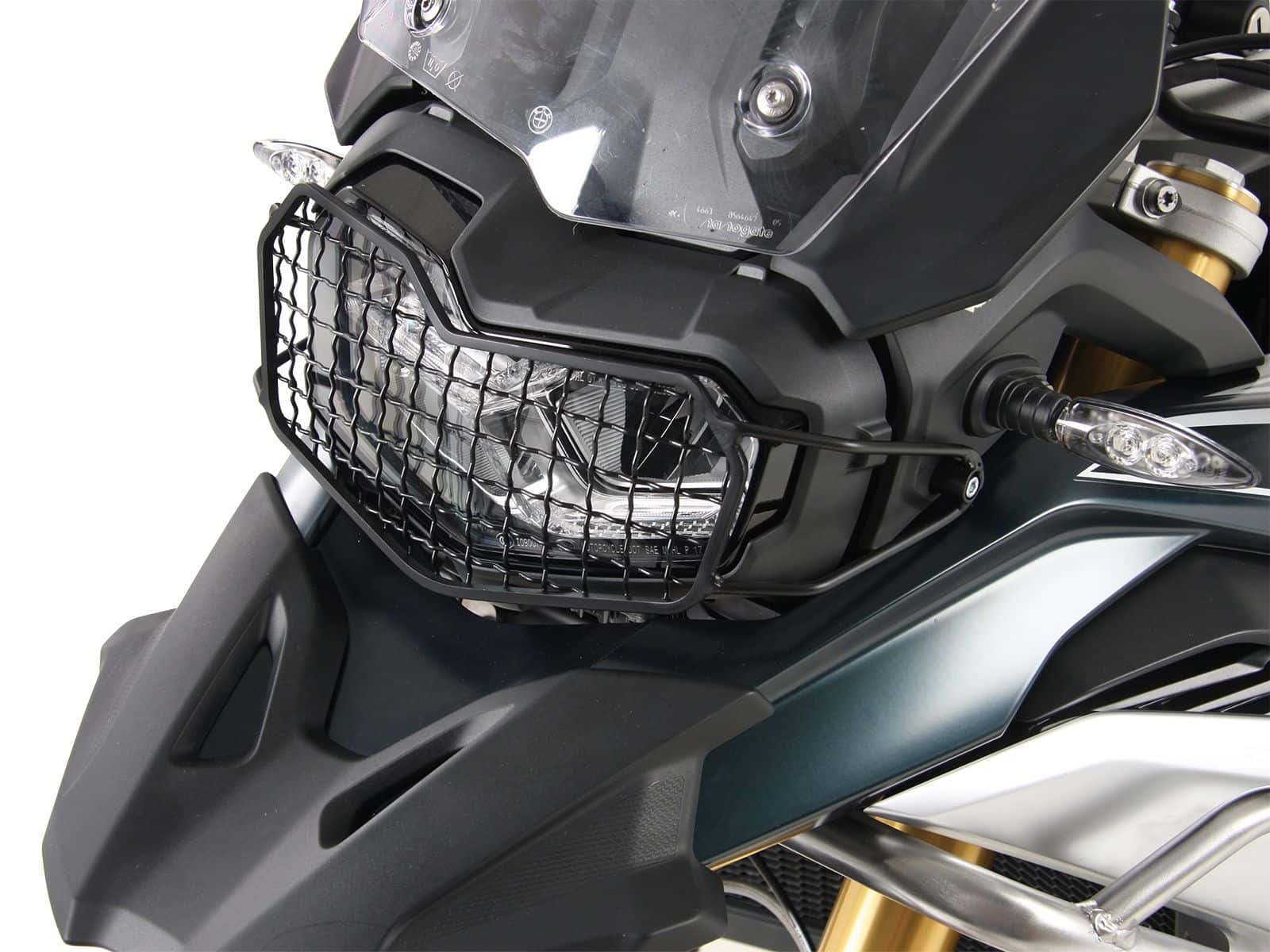 Grille de protection des feux noire pour BMW F 750 GS Hepco & Becker