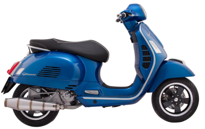 Échappement de compétition pour Vespa GTS/GTS Super/GTV/GT 60 125-300ccm i.e., 4T, LC, inox