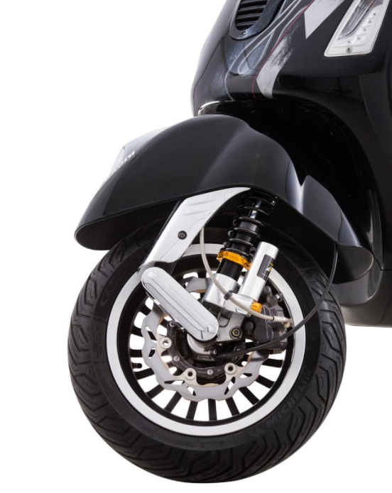 Amortisseur avant pour Vespa GTS/GTS Super/GTV/GT 60/GT/GT L, argent/orange