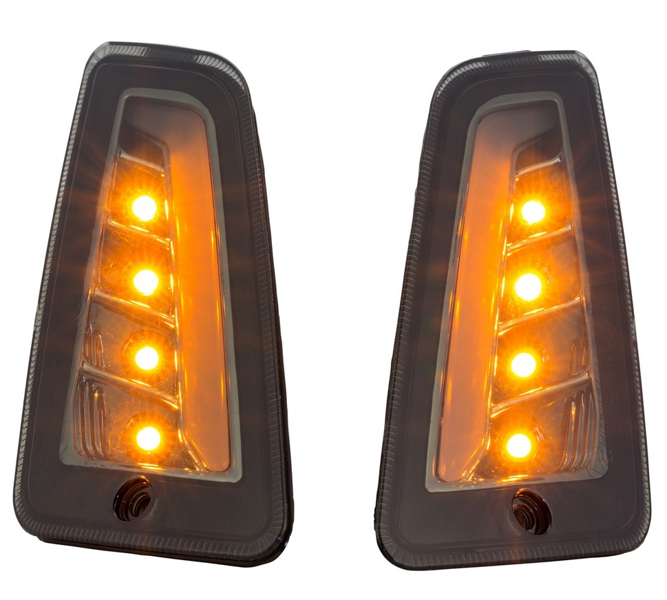 Kit clignotants avant & arrière pour Vespa GTS/GTS Super/GTV/GT 60/GT/GT L ('03-'13), teintés