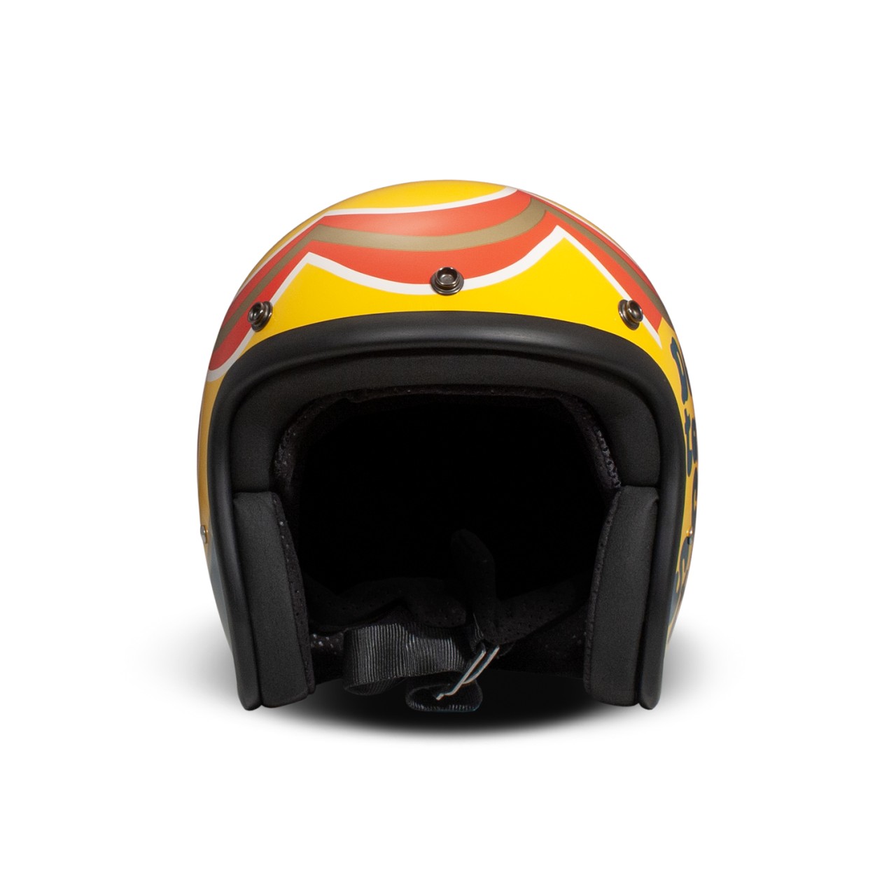 DMD casque jet rétro, marron, brillant, caffè, XS, fibre de verre, ECE 22.06