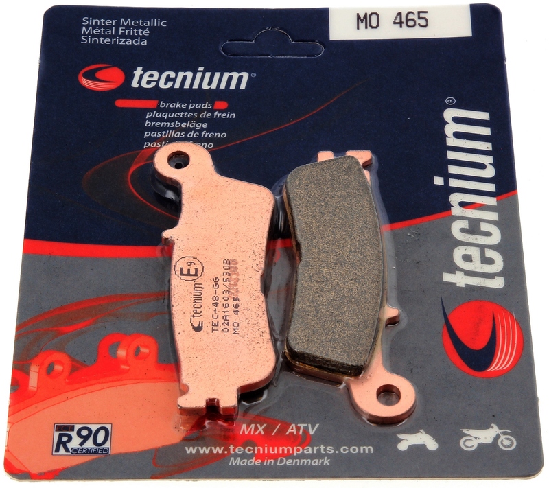 Plaquettes de frein Tecnium MX/ATV en métal fritté - MO465