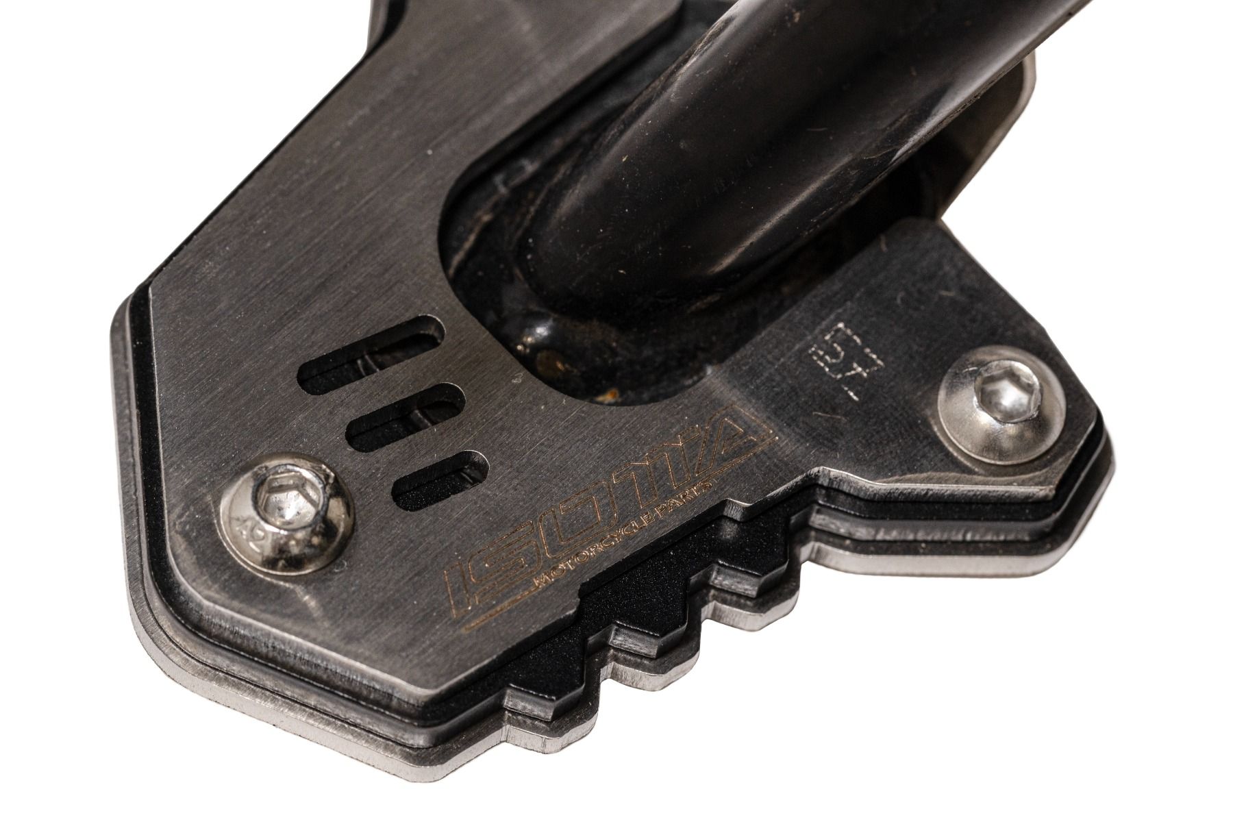 Élargissement du pied de béquille latérale pour Honda CB 500 X (19-23) / NX 500 (24-), bleu