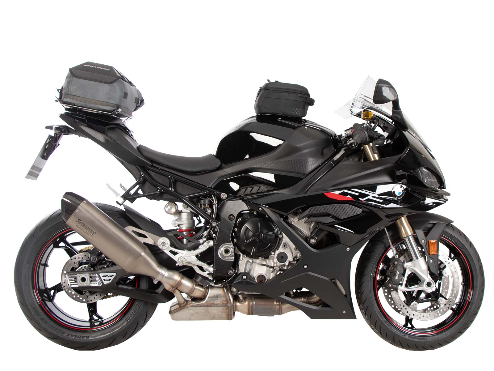 Elargissement du pont de bagages noir pour combinaison avec sportrack pour BMW S 1000 RR (23-)